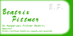 beatrix pittner business card
